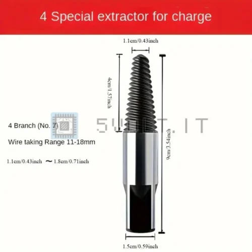 Estrattore Tubi Rotti Riparazione Rubinetti per Acciaio