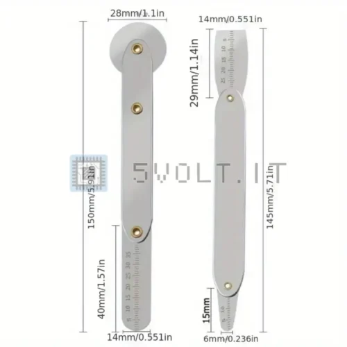 2 Pezzi Spudger in Acciaio Inox Apri Schermo Smartphone LCD