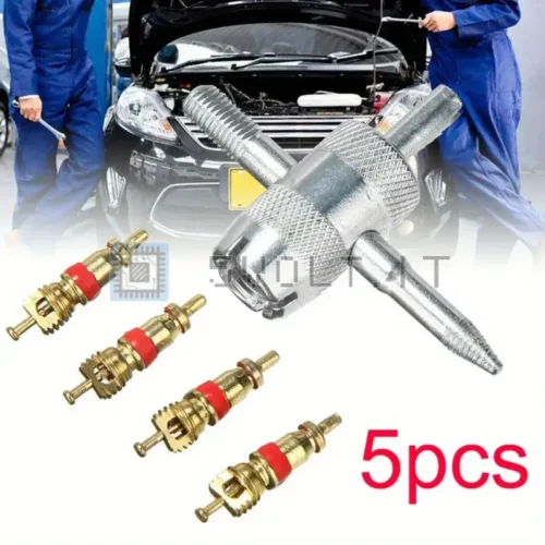 Kit Riparazione Pneumatici 4 Nuclei Valvole Rame Gomme