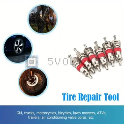 Kit Riparazione Pneumatici 4 Nuclei Valvole Rame Gomme