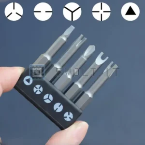 Set 5 Punte Cacciavite Precisione U-Y-Philips-Flathead Mini
