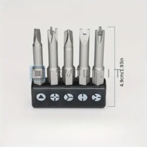Set 5 Punte Cacciavite Precisione U-Y-Philips-Flathead Mini