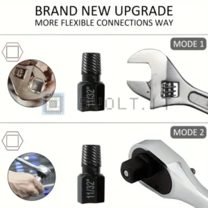 Set 10 Estrattori Viti Danneggiate Lega Acciaio Rimozione