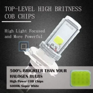 Lampada P15D LED Moto Bianco 6000K 12V 2 Lati