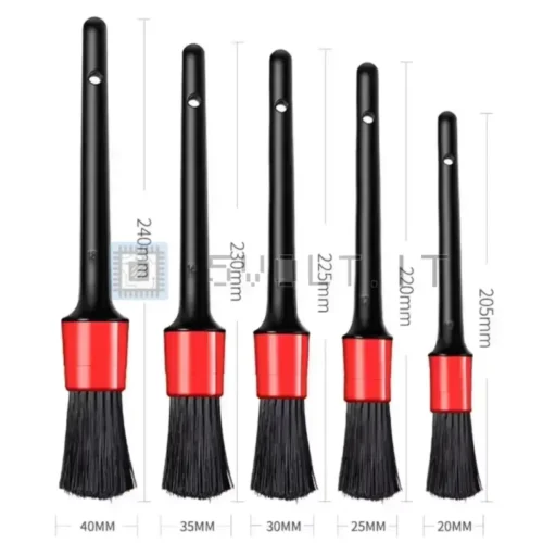 Set 5pz Spazzole Dettagli Auto Pulizia Interna Morbide