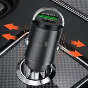 Mini Caricabatteria Auto 100W Accendisigari Type-C
