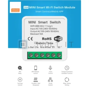 Mini Smart Switch Interruttore 2 Vie 16A per Alexa