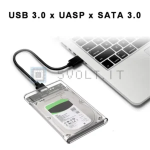 Custodia per Disco Rigido HDD USB 3.0 SATA SSD 5gbps