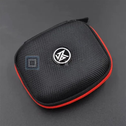Custodia per Auricolari Quadrata con Cerniera in Nylon