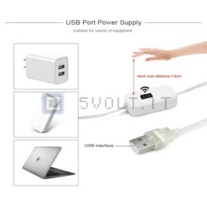 Striscia LED USB 5V 1mt Bianco Naturale Impermeabile