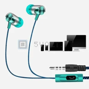 Auricolari In-Ear Cancellazione Rumore Ergonomiche Verdi