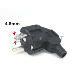 Presa Schuko di Ricambio Maschio 16A Ricablabile