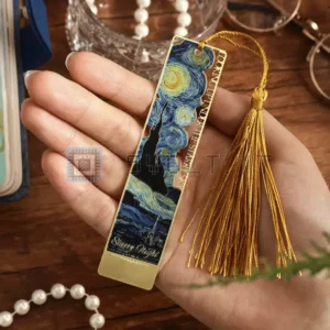 Segnalibro per Lettori Notte Stellata Van Gogh Metallo