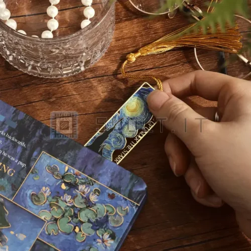 Segnalibro per Lettori Notte Stellata Van Gogh Metallo