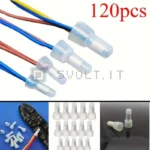 Set 120pz Tappo a Crimpare 22-16-14-12-10 AWG Terminale