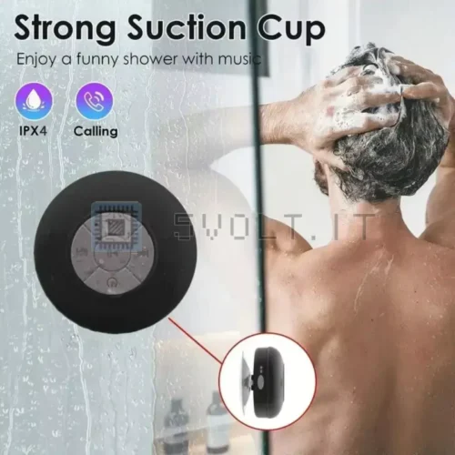 Speaker Bluetooth Impermeabile a Ventosa IPX4 Piccolo