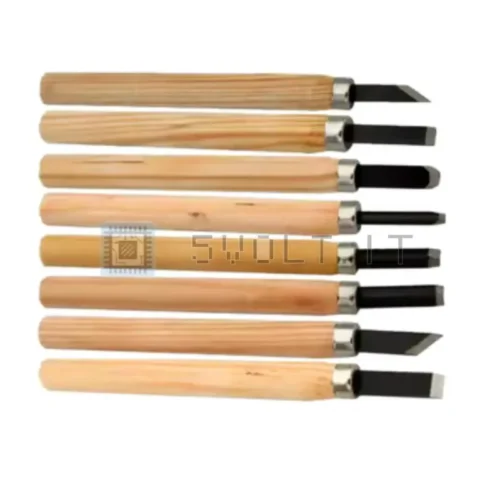 Coltelli Scalpelli 8pz Taglio Legno Sgorbia Lavorazione