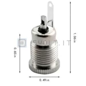 2pz Presa Jack Alimentazione CC 5.5x2.1mm DC099 a Pannello