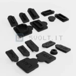 Tappi Antipolvere Neri in Silicone Porte USB per PS5