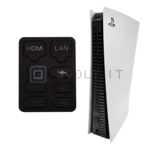 Tappi Antipolvere Neri in Silicone Porte USB per PS5