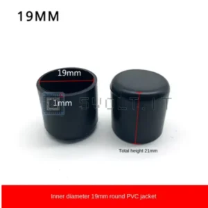 4pz Tappo per Sedie 19mm in PVC Antiscivolo Rotondo
