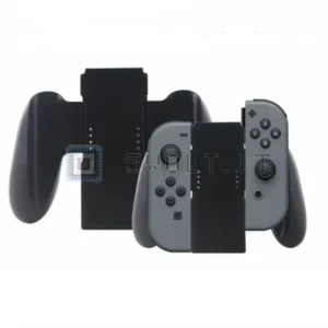 Impugnatura da Gioco in Plastica Nera per Joy-Con Switch