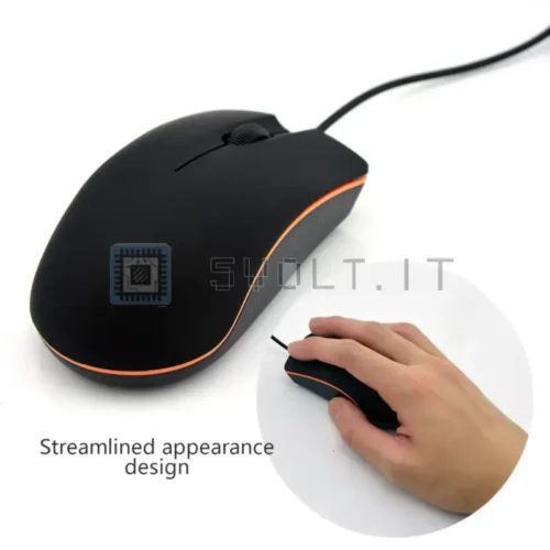 Mini Mouse Cablato 3D 1200DPI per Laptop Notebook