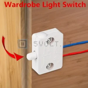 Interruttore Switch Automatico Luci Armadio a Pulsante