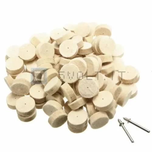 50pz Feltro di Lana Lucidatura Tamponi 13mm Dremel
