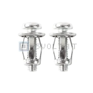 10pz Dadi Jack M5 Viti Metalliche a Petalo per Parete Cava