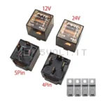 Relè SPDT 24V 5 Pin 100A DC Alta Capacità Impermeabile