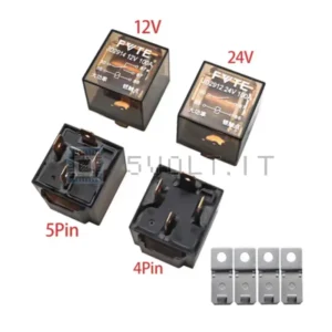 Relè SPDT 24V 5 Pin 100A DC Alta Capacità Impermeabile