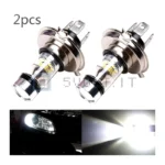 2pz Lampade LED 8000K H4 Fendinebbia DRL Bianca