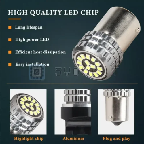 2pz Lampade LED 1157 BAY15D P21 Bianche 15SMD