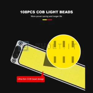 Striscia LED 12-24V Luce Interna Auto 108SMD Soffitto