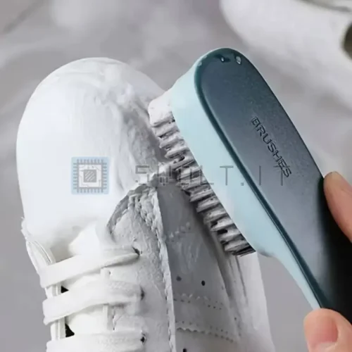 Spazzola Pulizia Scarpe e Vestiti EcoPelle Blu