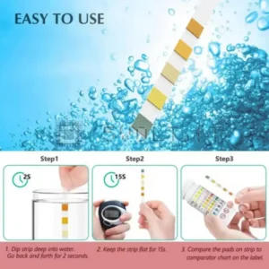 50pz Strisce Reattive Test Acqua Piscina 5in1 Cloro PH
