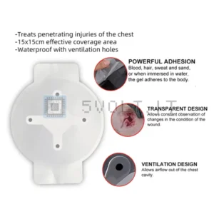 Adesivo Guarnizione Toracica di Emergenza con Sfiato