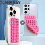 Ventosa in Silicone Rosa Doppio Lato in Gomma Siliconica