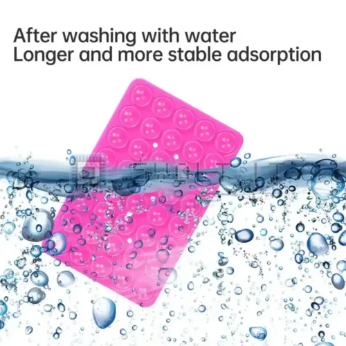 Ventosa in Silicone Rosa Doppio Lato in Gomma Siliconica