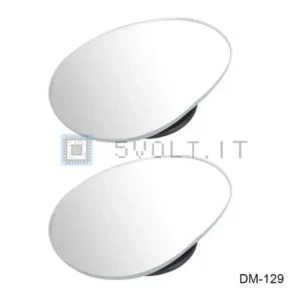 2pz Mini Specchietti Retrovisori 360 Gradi Rotondi Piccoli