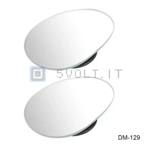 2pz Mini Specchietti Retrovisori 360 Gradi Rotondi Piccoli