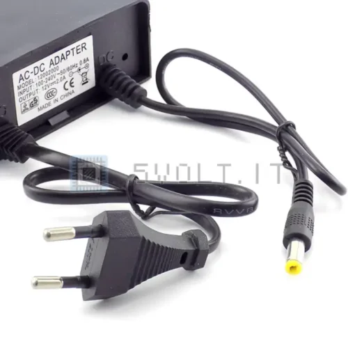 Alimentatore Telecamera CCTV 12V 2A Spina Europea