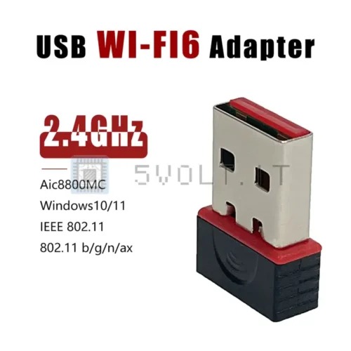 Mini Adattatore WiFi USB WiFi 6 2.4G Plug and Play
