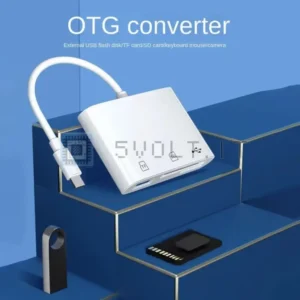 Adattatore 3in1 Type-C TF SD USB Lettore Schede Memoria