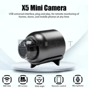 Mini Camera WiFi X5 720P HD Rilevatore Suoni con Memoria