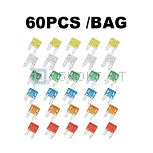 Kit 60pz Fusibili per Auto 5-10-15-20-25A 5pz Cadauno