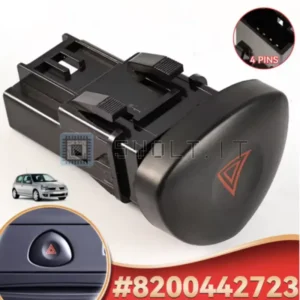 Pulsante Luce Emergenza Pericolo per Clio II 8200442723