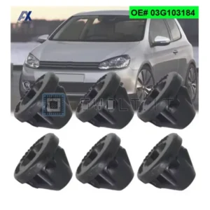 6pz Tappi per Cofano Anteriore per VW Audi 03G103184