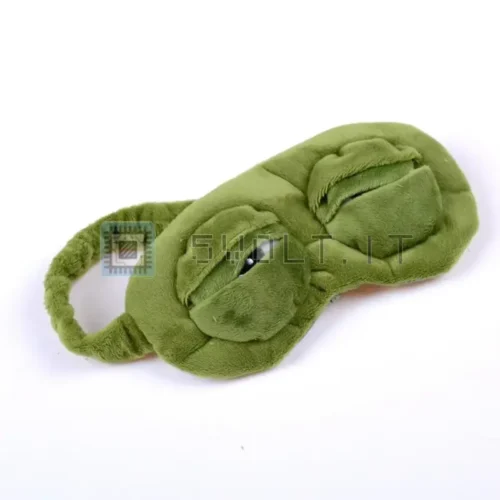 Maschera per Dormire Rana Triste Peluche Cover Occhi Benda
